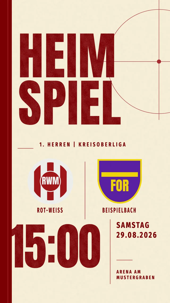 Fertige Grafik im Design Achslinie